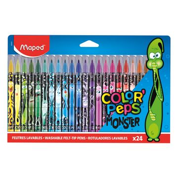 Maped - 845401 - Color`Peps Monster - ფლომასტერების ნაკრები 24 ფერი pg-80489color მრავალფერიანი 