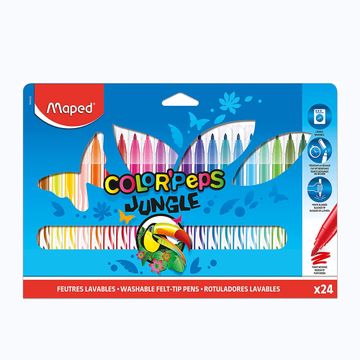 Maped - 845422 - Color'Peps Jungle - ფლომასტერების ნაკრები 24 ფერი pg-81869color მრავალფერიანი 