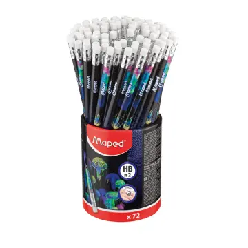 Maped - 851810 - Graph Extr Pencils Hb Eras Deepseap Pot x72 - ფანქარი გრაფიტის (შავი) mp-851810 pg-83513 