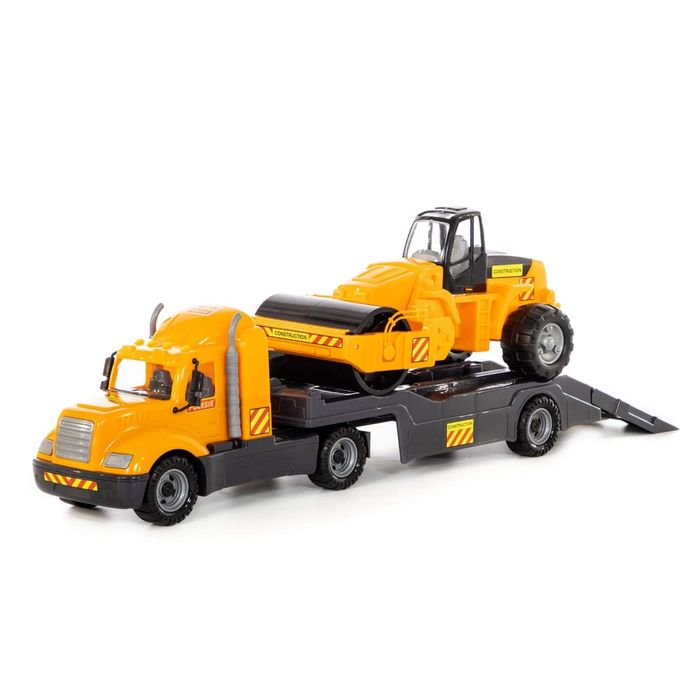 Polesie - სათამაშო მისაბმელიანი სატვირთო+გზის როლიკი 55729 pg-81128color ყვითელი 