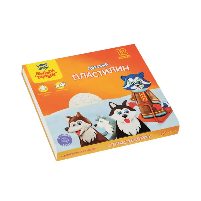 Multi-Pulti - 10235-12 - პლასტელინი 12 ფერიანი pg-83298color მრავალფერიანი 