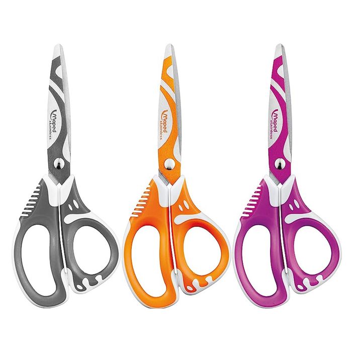 Maped - 670112 - ZENOA FIT - asymmetrical  scissor 13Cm - 3 Colours - მაკრატელი pg-70348 
