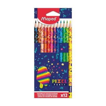 Maped - 862204 - Pencils Pixel Party X12 - ფერადი ფანქარი pg-83808color მრავალფერიანი 