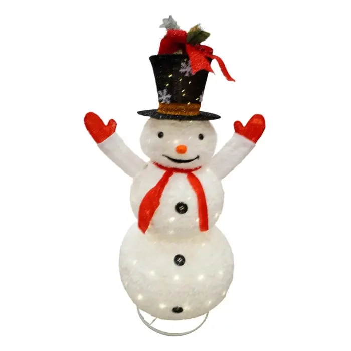 Christmas Decoration - XR-1(1.2m) - Snowman - საშობაო დეკორაცია თოვლის კაცი pg-16274color თეთრი 