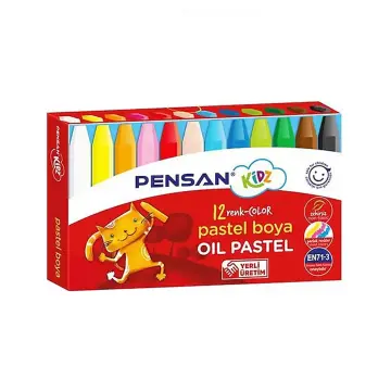 PENSAN - 98060 - Kidz Oil Pastels - პასტელი 12 ფერი pg-83330 