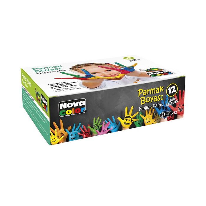 NovaColor NC-460 ხელით სახატავი გუაში 12 ფერი pg-81565color მრავალფერიანი 