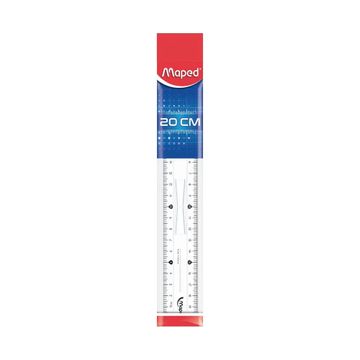 Maped - 146108 - Essentials - სახაზავი 20სმ pg-04049color გამჭივალე 