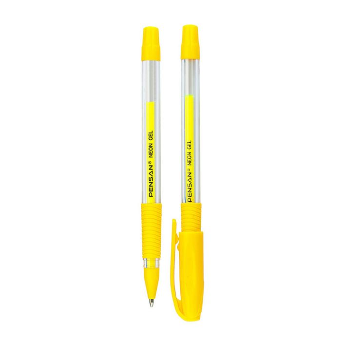 PENSAN - 2290 - Neon Gel Pen - YELLOW - კალამი გელიანი - ყვითელი - 0,7mm pg-81621color ყვითელი PENSAN - 2290 - Neon Gel Pen - YELLOW - კალამი გელიანი - ყვითელი - 0,7mm pg-81621color ყვითელი