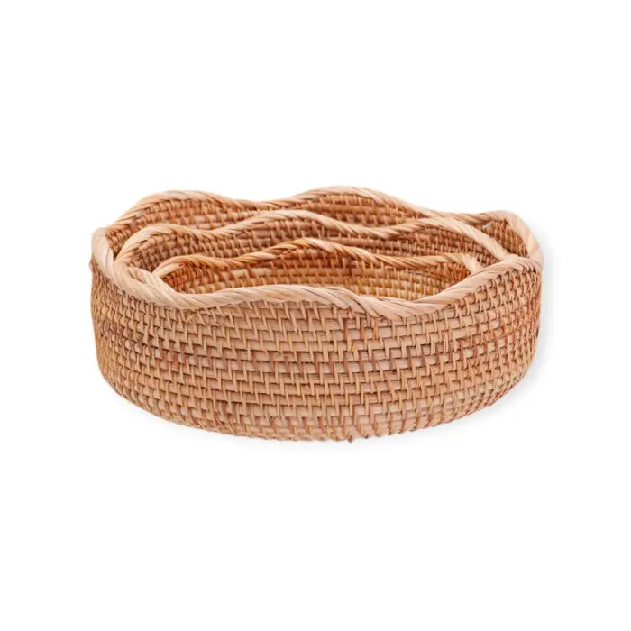 Wicker Basket - 9304-18 - მოწნული კალათი, ხის ფაქტურით - 3 ცალი pg-85720color ბეჟი Wicker Basket - 9304-18 - მოწნული კალათი, ხის ფაქტურით - 3 ცალი pg-85720color ბეჟი