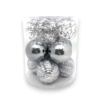 Christmas Tree Decoration  - XOX-26254 - Ball (8cm) - ნაძვისხის სათამაშო ბურთები pg-16324 