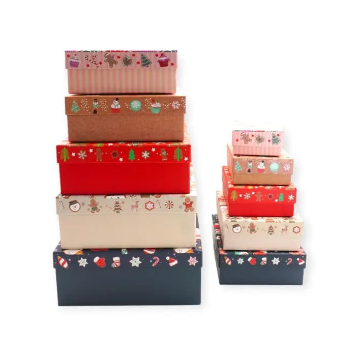 Gift box - BOX-2511 - სასაჩუქრე, საახალწლო მუყაოს ყუთი pg-16303 