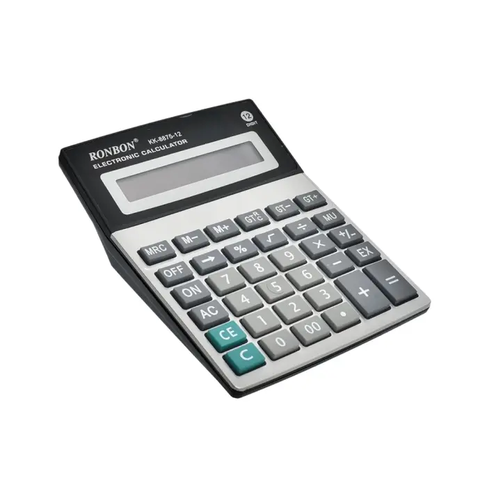RonBon - KK-8875-12 - Calculator - კალკულატორი pg-85206color ვერცხლისფერი 