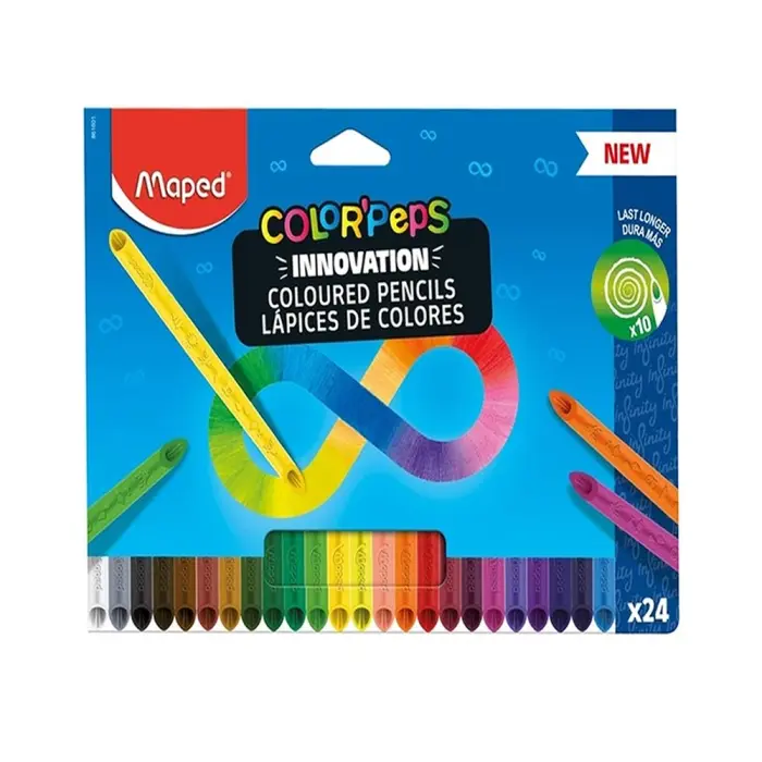 Maped - 861601- Color'Peps Infinity - ფერადი ფანქარი 24 ფერი pg-81883color მრავალფერიანი 
