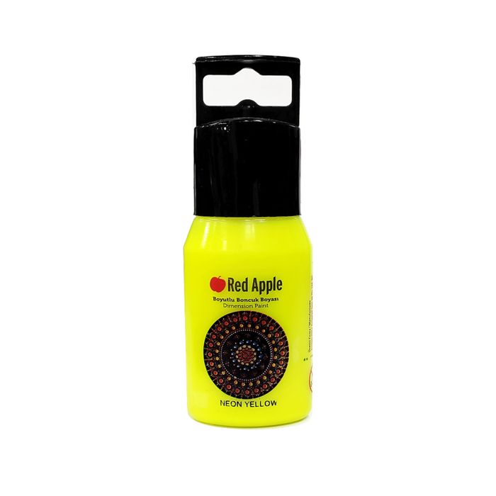 RED APPLE - RB50N - Neon Paint - საღებავი 50ml pg-81671color ყვითელი 