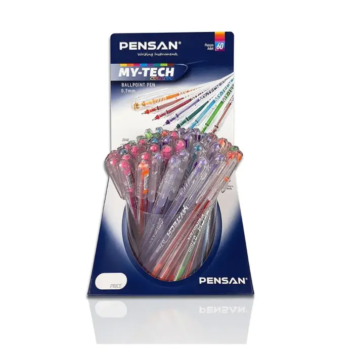 PENSAN - 2240 s60-8 - My Tech Pen - კალამი ბურთულიანი 0,7mm - 8 ფერი pg-85087color მრავალფერიანი PENSAN - 2240 s60-8 - My Tech Pen - კალამი ბურთულიანი 0,7mm - 8 ფერი pg-85087color მრავალფერიანი