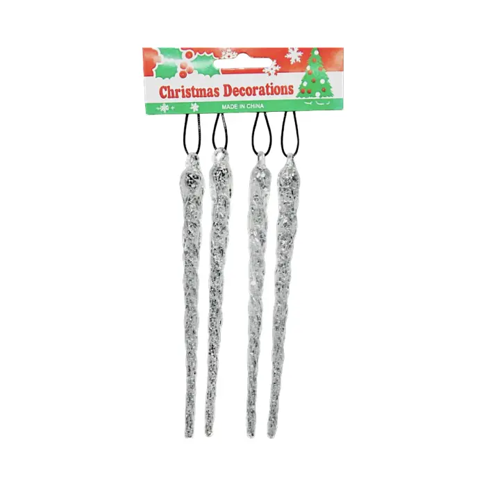 ნაძვისხის დეკორაცია (ლოლოები) - XOX-025-230AX4 - Lolipop pg-16312color ვერცხლისფერი 