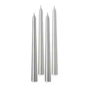 სადღესასწაულო სანთელი, ვერცხლისფერი - 104002-silver - Candle for celebration 25სმ pg-85876color ვერცხლისფერი 