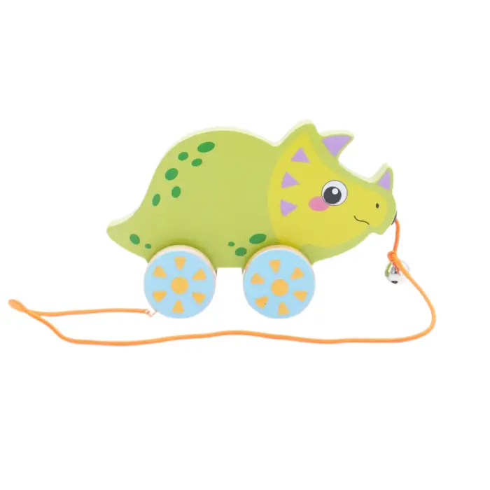 QIYI - Wooden Toy - D9143-19 - Bell Animal Trailer - ხის სათამაშო - ზარით pg-85585 