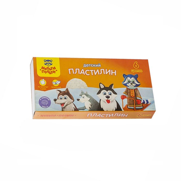 პლასტელინი 6 ფერ. პლ-236486 pg-80453color მრავალფერიანი 