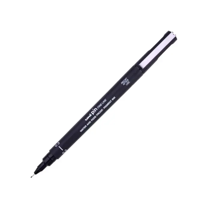 Uni Pin - Fine Line Drawing Pen - 0.3 mm - კალამი ხატვისა და ჩანახატისთვის pg-82867color შავი Uni Pin - Fine Line Drawing Pen - 0.3 mm - კალამი ხატვისა და ჩანახატისთვის pg-82867color შავი