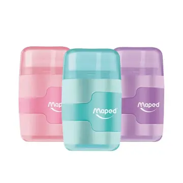 Maped - 049231 - Sharpener -Eras Connect 2h Pastel Col Dis - ფანქრის სათლელი pg-83492 