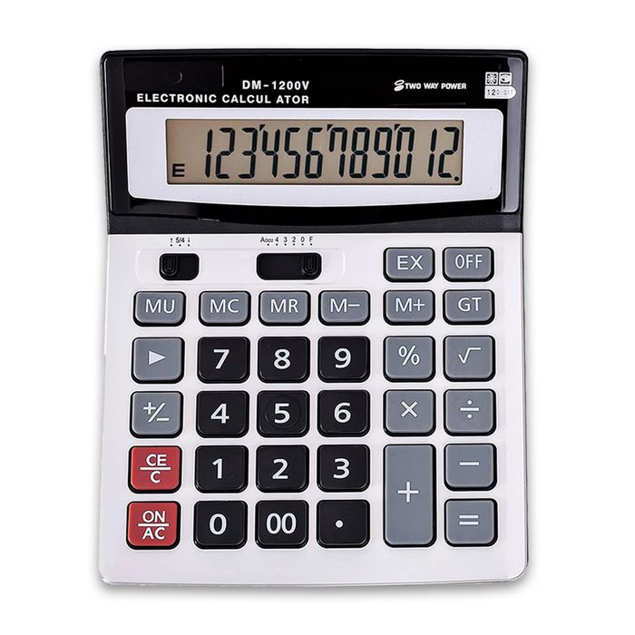 Calculator ST-1200 - კალკულატორი pg-01918color რუხი Calculator ST-1200 - კალკულატორი pg-01918color რუხი