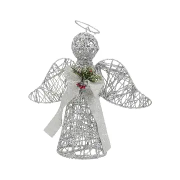 Cristmas Decoration - FY-240585(40cm) - Angel - საშობაო დეკორაცია - ანგელოზი pg-16265color ვერცხლისფერი 