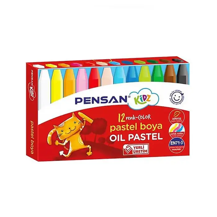 PENSAN - 98060 - Kidz Oil Pastels - პასტელი 12 ფერი pg-83330 PENSAN - 98060 - Kidz Oil Pastels - პასტელი 12 ფერი pg-83330