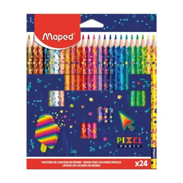 Maped - 862206 - Pencils Pixel Party X24 - ფერადი ფანქარი pg-83809color მრავალფერიანი 