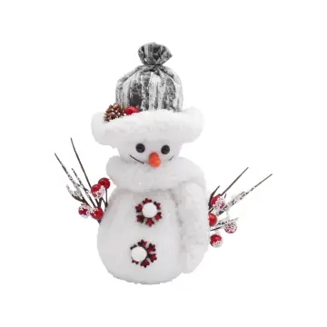 Christmas Decoration - 24S-5(22x14) - საშობაო ხელნაკეთი დეკორაცია (თოვლის ბაბუ) განათებით pg-85016 