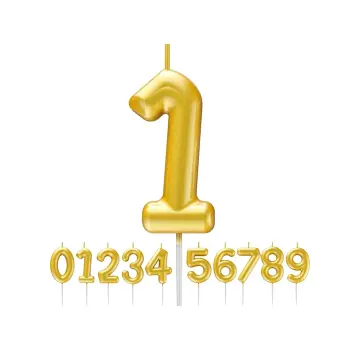 სადღესასწაულო სანთელი (ოქროსფერი ციფრები პატარა) sant-LX-22-1 pg-83969 