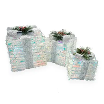 Christmas Box - 0019 - Decoration with lighting - საშობაო დეკორაცია, (ყუთი) განათებით pg-86023 