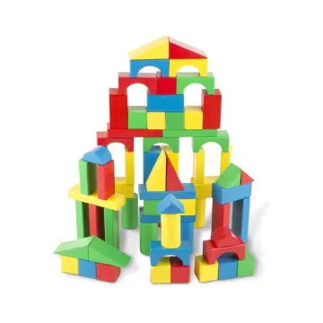 Wooden Building Blocks - D9143-5 - სათამაშო ხის კუბების ნაკრები pg-85572 