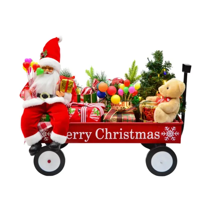 Santa Claus in a wheelchair - YS204 - Christmas Decoration - თოვლის ბაბუა ეტლზე pg-86060 