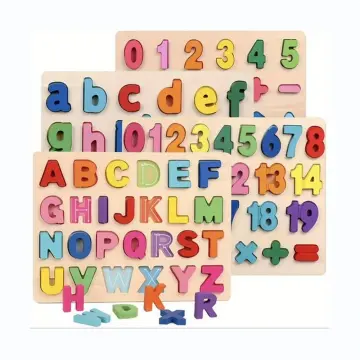 Alphabet Puzzle - vm364-2 - ABC Letter & Number Puzzles for Toddlers - ხის ანბანი pg-83218 