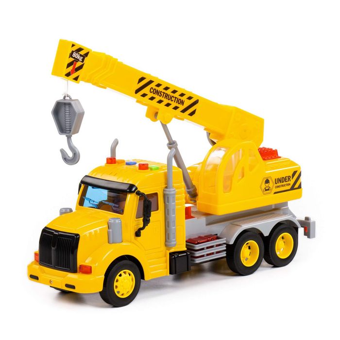 Polesie - 86600 - Profi Crane Truck - სათამაშო სატვირთო ამწე მანქანა pg-81392color ყვითელი Polesie - 86600 - Profi Crane Truck - სათამაშო სატვირთო ამწე მანქანა pg-81392color ყვითელი