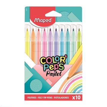 Maped - 845469 - Color'Peps Pastel - ფლომასტერების ნაკრები 10 ფერი pg-81870color მრავალფერიანი 
