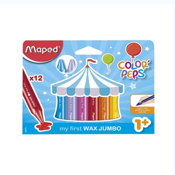 ცვილის ფანქრების ნაკრები, Maped - 861311 - Color'Peps - 12 ფერი pg-06154color მრავალფერიანი 