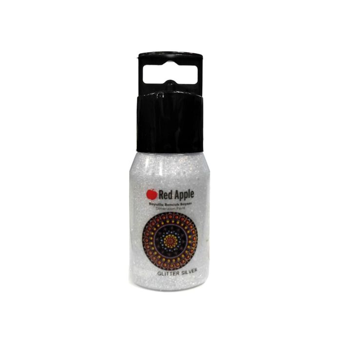 RED APPLE - RB50S - Glitter Paint - საღებავი 50ml pg-81672color ვერცხლისფერი RED APPLE - RB50S - Glitter Paint - საღებავი 50ml pg-81672color ვერცხლისფერი