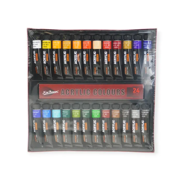 Xi Bowen - XBW0623A-24 - Acryl Paint Set - აკრილის საღებავიბის ნაკრები - 24 ფერი pg-85674 