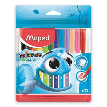 Maped - 845720 - Color'Peps Ocean - ფლომასტერების ნაკრები 12 ფერი pg-81873color მრავალფერიანი 