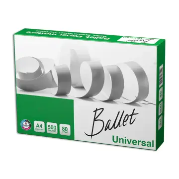 საოფისე ქაღალდი - Ballet Universal A4 - 80 გრ. - 500 ფ. pg-05680color თეთრი 