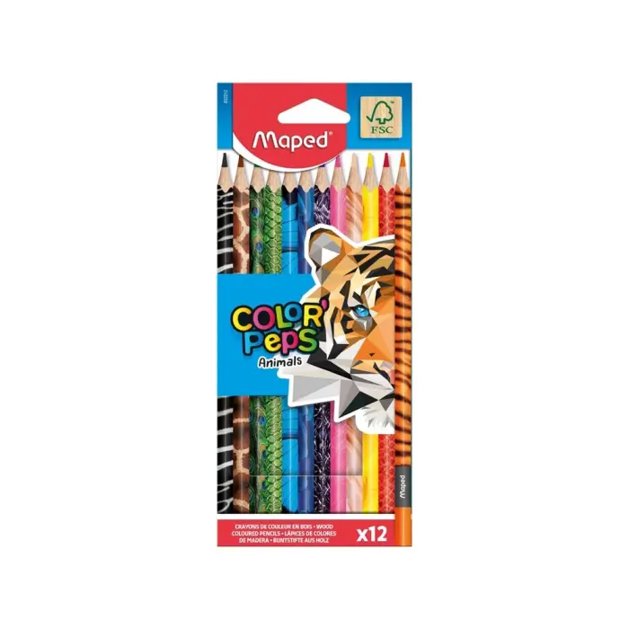 Maped - 832212 - Color'Peps - ფანქრების ნაკრები - 12 ფერი pg-70325 