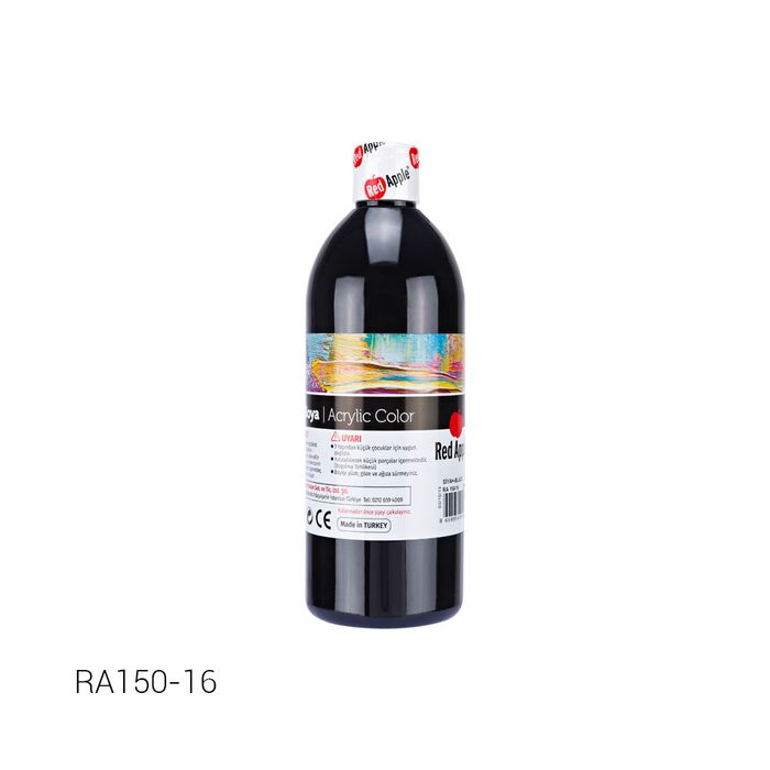 RA150-16 Red Apple აკრილი 500 მლ (შავი) pg-83426 RA150-16 Red Apple აკრილი 500 მლ (შავი) pg-83426