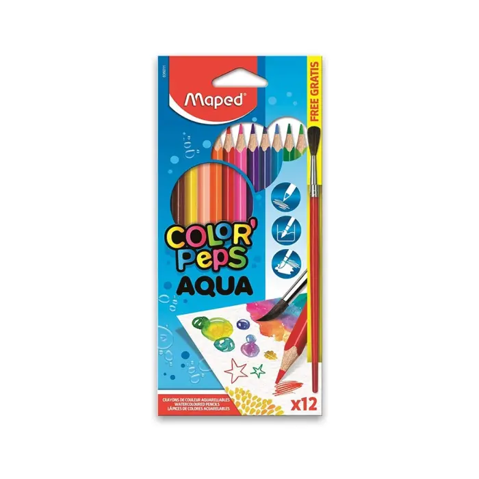 Maped - 836011 - Color'Peps Aqua - ფანქრების ნაკრები 12 ფერი pg-04046 