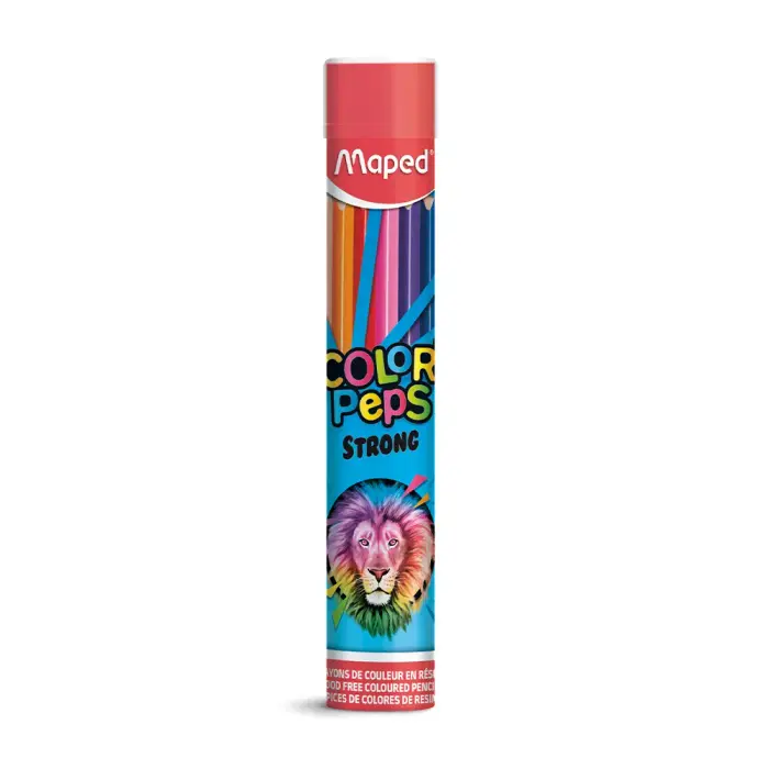 Maped - 862744 - Color Pencils Strong X12 Metal Tube - ფერადი ფანქარი pg-83811color მრავალფერიანი 