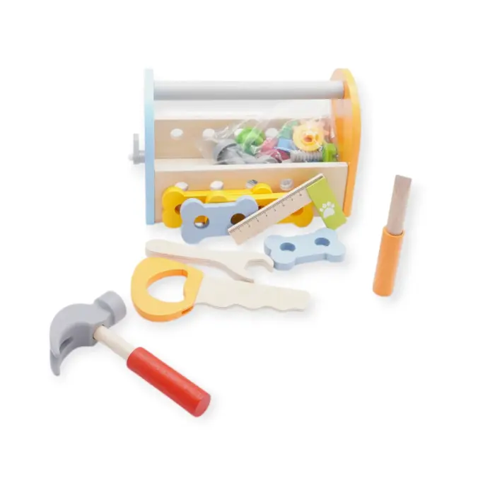 Acarebanny - D9143-25 - Wooden Toolbox Toy -  ხის სათამაშო ხელსაწყოები pg-85591 