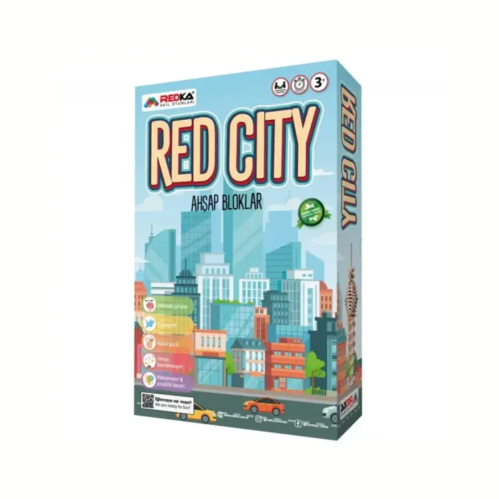 REDKA - RD-5200 - Red Cıty - ხის სათამაშო (ქალაქი) pg-82226 REDKA - RD-5200 - Red Cıty - ხის სათამაშო (ქალაქი) pg-82226