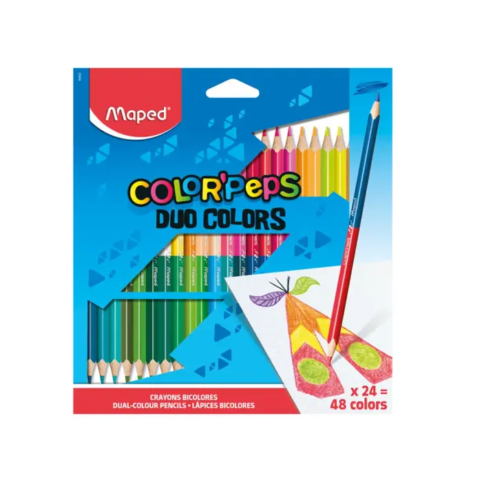 Maped - 829602 - ColorPeps Duo Pencil x 24 - ფერადი ფანქრების ნაკრები pg-83497 