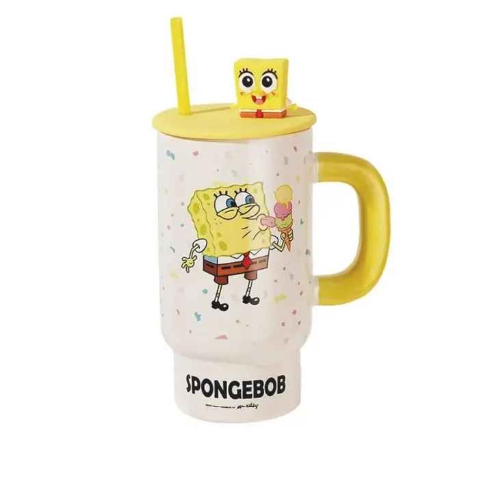 SpongeBob Ceramic Mugs (850 ml) - 5066-1 - ჭიქა 850 მლ (სპანჯბობი) pg-85773 